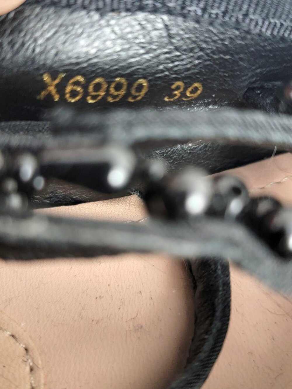 Double Standard Ballet Sneakers in Black with Pearls 39 8.5 - Picture 8 of 9